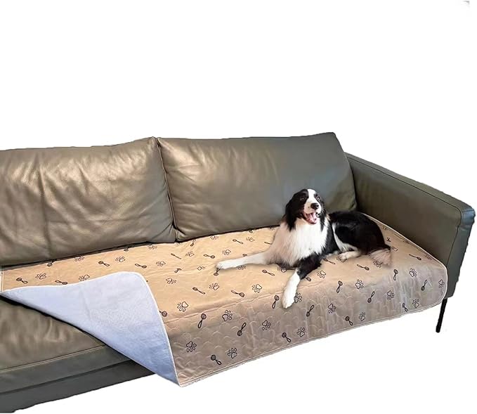 Peepeego 48x96 Extra Large Dog Pad Washable and Free Dog Comb, Reusable Puppy Pad with Fast Absorbent, Waterproof, Premium Non Slip Pet Carpet for Training, Whelping