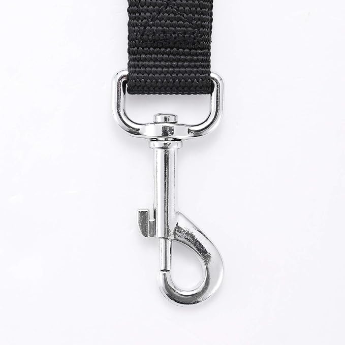 Strong Durable Nylon Dog Training Leash, 1 Inch Wide Traction Rope, 6 ft Long, for Small and Medium Dog (Black, 6 Feet)