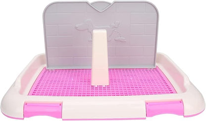 Dog Potty Toilet,Pet Indoor Potty Training Pads Holder Dog Scheduled Urination Potty Grass Pad with Tray for Small and Medium Dogs()