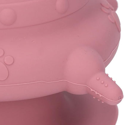 Silicone Puppy Milk Feeder 4 Nipples Small Puppy Nursing Station, Puppy Bottles Simulates Mother's Milk, Feeding Multiple Young Animals, Suitable for Pet Owners