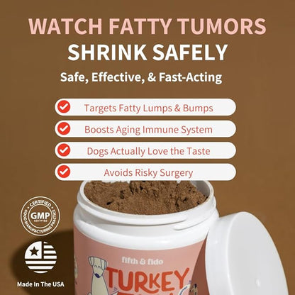Turkey Tail Mushroom for Dogs – Lipoma Treatment for Dogs – Mushroom Supplement for Lumps and Bumps - Dog Wart Remover - Dog Probiotic Mushroom Powder