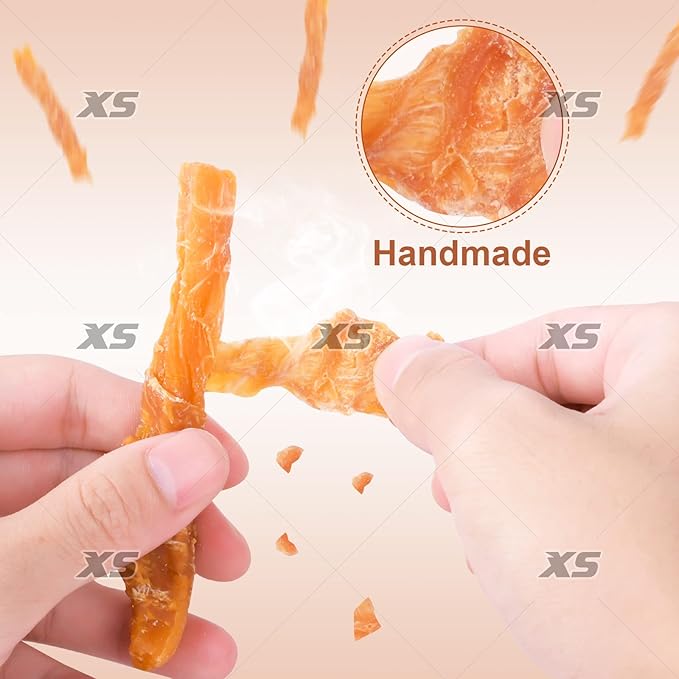 Soft Dog Treats Chicken Sweet Potato Sticks Puppy Easy to Digest Training Snacks Chicken Wrapped Sweet Potato 2lb