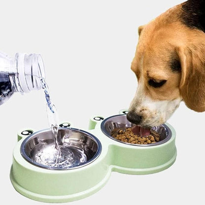 Dog Bowls Cat Bowls Pet Bowls Dog Food Water Feeder Stainless Steel Pet Drinking Dish Feeder Cat Puppy Feeding Supplies Dog Accessories Pink