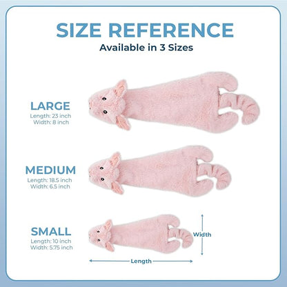 Best Pet Supplies Squeaky Dog Toys with Soft Durable Fabric for Small, Medium and Large Pets Interactive Toy for Indoor Play, Supports Active Biting and Play - Hare, Pig, Small