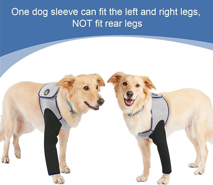 Coodeo Dog Recovery Suit, Cone Collar Alternative, Abrasion Resistant Dog Recovery Sleeve, Washable 2.5mm Thick and Waterproof, Pet Wounds Prevent Licking, Bite, Keep Dry（Grey，XL