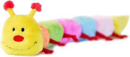 ZippyPaws Large Caterpillar - Dog Toys to Keep Them Busy, for Medium and Large Dogs, Squeaky Pet Toy for Boredom, Stuffed Chew Toy, Soft Plush Puppy Products, 7 Round Squeakers - 20"