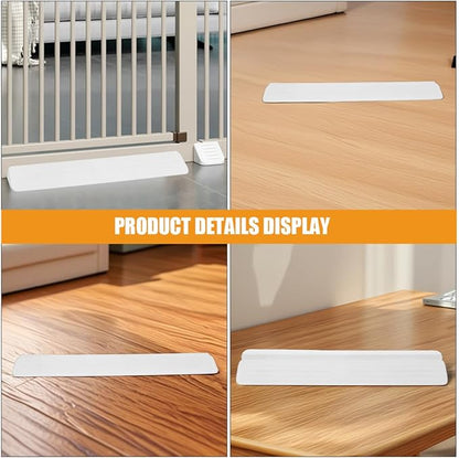 2pcs Skirt Board for Gate Stairs Safety Doorway Ramp Transition Strip Pet Barrier Holder Furniture Wall Protector