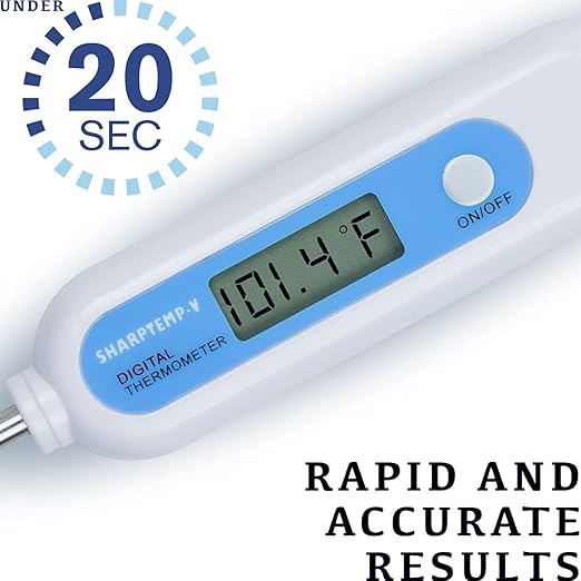 Large Animal Digital Thermometer Kit with Gloves
