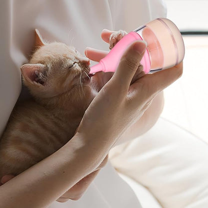 Ipetboom Kitten Bottle Pacifiers Milk Feeder Puppy Feeding Pet Feeding Pacifier Puppy Bottle Kitten Bottles for Newborn Puppy Feeding Bottles - 6 Piece Set Pet Baby Bottle