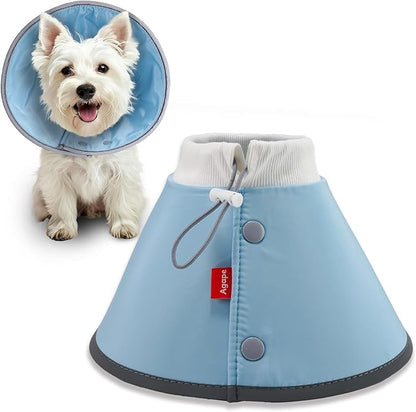Agape Soft Dog Cone for Small Dogs & Cats, Comfy Dogs Recovery Collar After Surgery, Adjustable E Collar Alternative to Stop Licking, Protective Elizabethan Cones for Pup&Kitty, Comfortable Dog Cones