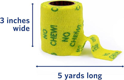 OVIK Health PetFlex No Chew – Flexible Self-Adhering Elastic Bandage for Wound Care – First Aid Wrap for Small Animals Like Dogs, Cats, and Other Pets - 3 inch, 2 Rolls