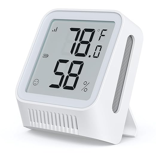 X-Sense WiFi Thermometer Indoor Hygrometer, Digital Temperature Sensor with App Control, Notification Alerts, Temperature Humidity for Bedroom, SBS50 Base Station Required (Not Included)