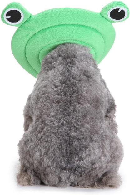 Pet Recovery Collar,Dog Protective E-Collar Soft Dog Cone Breathable Secure Lovely Collar for Puppy Small Medium Dogs (S-Neck: 30-33cm, Frog)