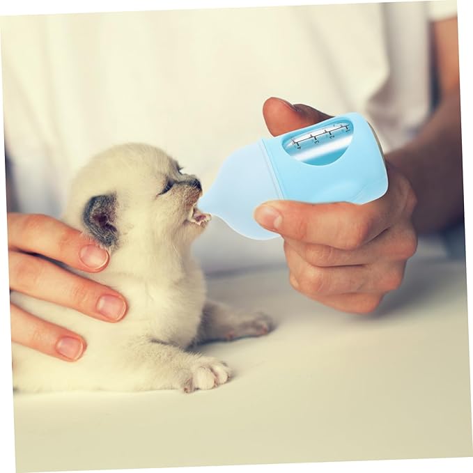 Hemoton Mini Pet Feeder Kitten Nipples Portable Nursing Bottle for Newborn Kitten Milk Feeder Measurement