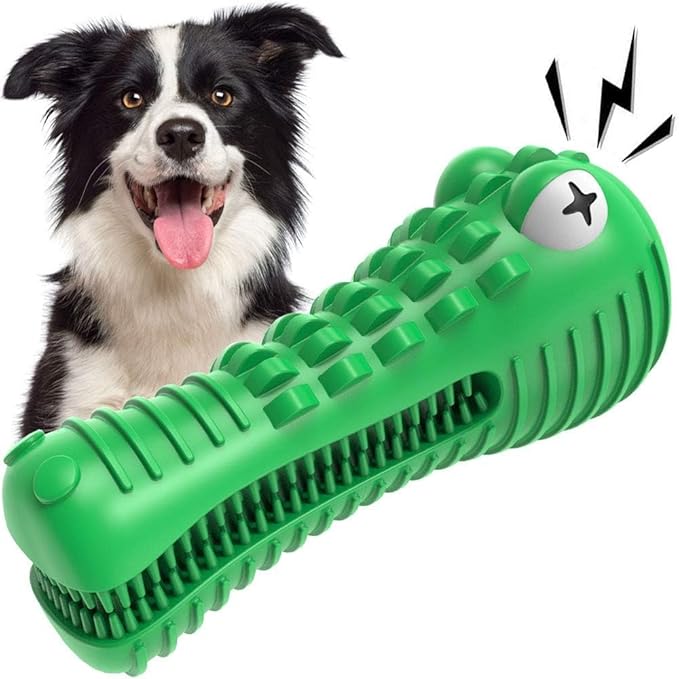 Cutiful Dog Toys for Aggressive Chewers Large Medium Breed, Indestructible Dog Chew Toys, Squeaky Interactive Tough Extremely Durable, Dogs Toothbrush Toys to Keep Them Busy