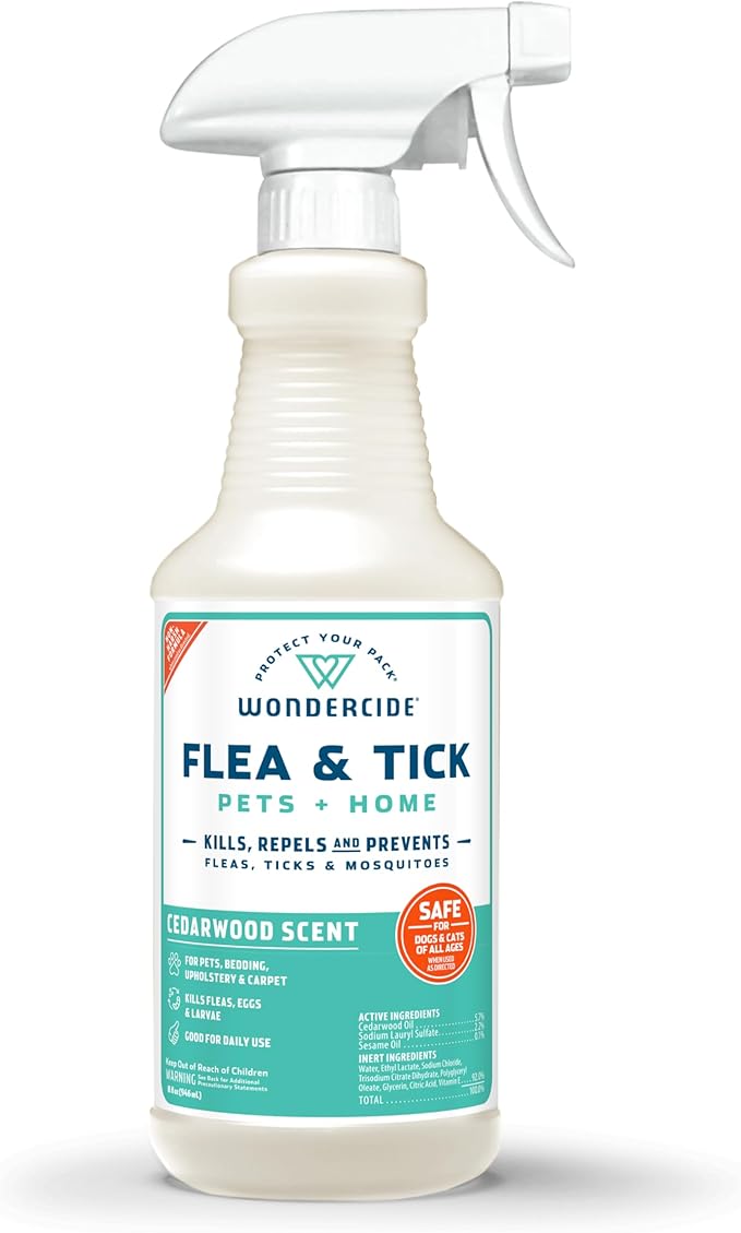 Wondercide Cedar Flea & Tick Spray for Pets Plus Home with Natural Essential Oils 16 fl. oz.