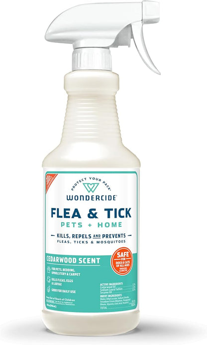 Wondercide Cedar Flea & Tick Spray for Pets Plus Home with Natural Essential Oils 16 fl. oz.