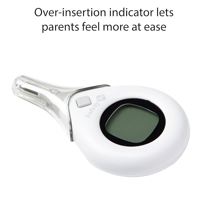 Safety 1st 5 Second Read Rectal Thermometer, Quick, Accurate Reading in just 5 Seconds, Grey