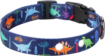 Rhea Rose 3/4 Inch Replacement Collar Strap Shock Collar with 2 Holes, Compatible with Nearly All Brands and Models of Underground Electric Dog Fences and Training Collars, Blue Dinosaurs