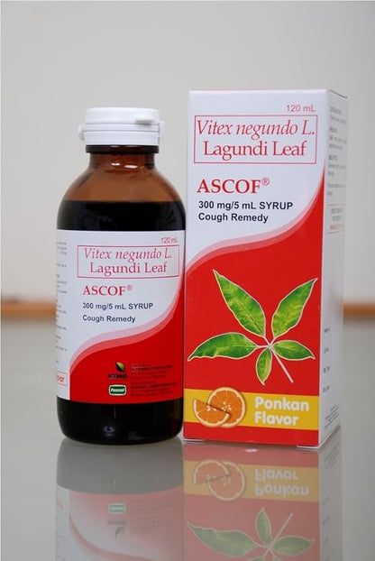 SIXNEA Ascof Lagundi Leaf Syrup Cough Remedy 120ml