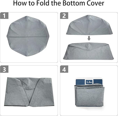 PETIME Bottom Cover Mat for Dog Playpen Pen Water-Resistant Pad Floor Protector for Indoor Outdoor Use Fits 24" Wide 8 Panels Metal Pet Exercise Play Pen (Playpen Not Included)