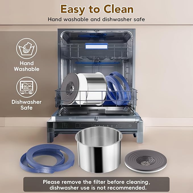 UPSKY Dog Water Bowl No Spill 10L Stainless Steel, 2.6 Gallon Large Capacity Spill-Proof Dog Bowls, Non-Slip Slow Drinking Anti-Splash Bowl for Large Messy Drinkers, No Mess Indoor/Outdoor Use, Blue