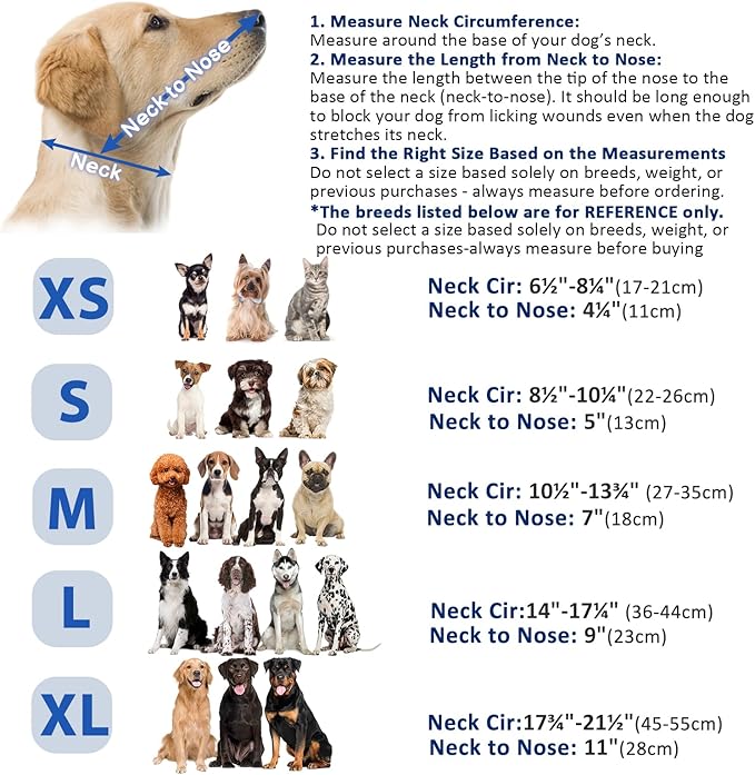 BARKLESS Dog Cone, Soft Cones for Large Dogs After Surgery to Stop Licking, Adjustable Elizabethan Collar for Neuter Surgery, Lightweight Recovery Collar