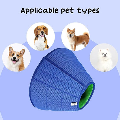 Soft Dog Cone Collar Alternative, E Cones for Medium Small Dogs/Cat to Stop Licking After Surgery, Neuter Recovery Ecollars of Shame Alternatives, Comfortable Paws Comfy Elizabethan Collars