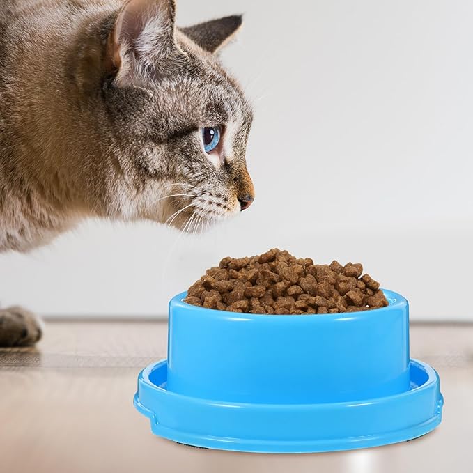 UKCOCO Dog Slow Water Feeder Dog Feeding Bowls Pet Water Bowl Pet Bowl Set Blue Outdoor Large Dog Water Bowl Dog Food Bowls Pets Food Feeder Pet Feeding Bowls Cat Food and Water Bowl Set
