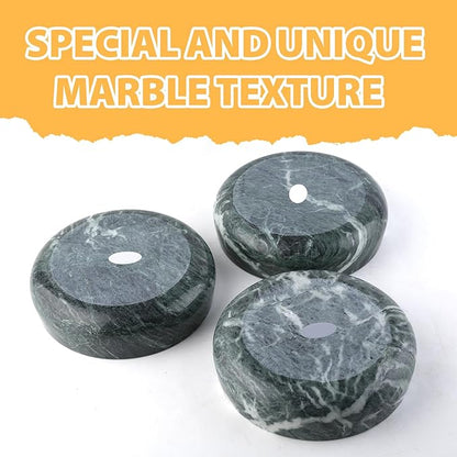 Karibiber Green Marble Dog Bowl, 6lbs Non-Slip,Non-Tipping Heavy Dogs Food Bowl, Large Dog Dish, Weighted Food and Water Bowls for Large Dogs, Natural Marble, Easy to Clean, Holds 6 Cups