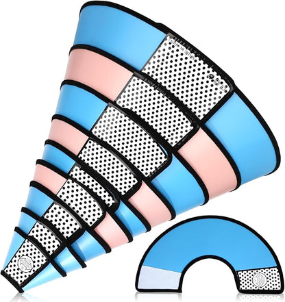 Paterr 9 Pcs Soft Dog Cone Collar Adjustable Protective for Pet Flexible Plastic Cone for Dog After Surgery Recovery E Collar for Wound Healing Small Medium Large(Colorful)