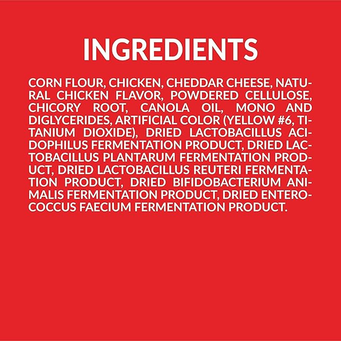 Pup Corn Plus - Puffed Dog Treats with Prebiotics and Probiotics - Chicken & Cheddar Cheese (24oz) - Made in USA
