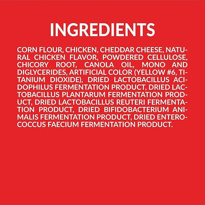 Pup Corn Plus - Puffed Dog Treats with Prebiotics and Probiotics - Chicken & Cheddar Cheese (24oz) - Made in USA