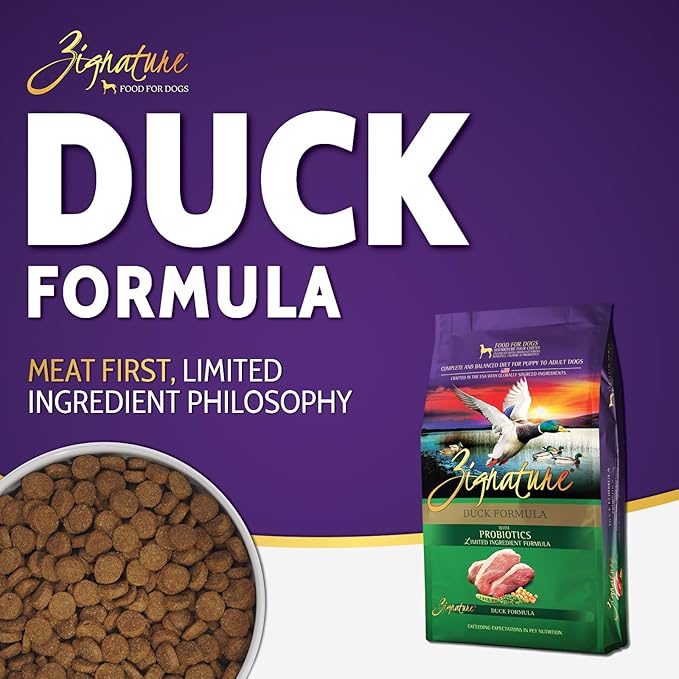 Zignature Duck Limited Ingredient Formula Dry Dog Food 4lb