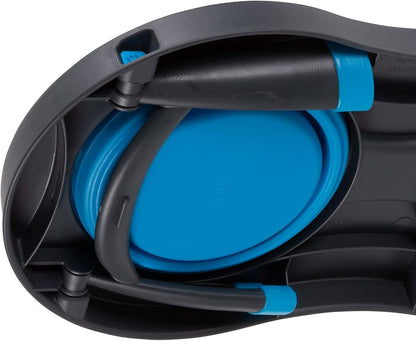 Dexas Pets Double Elevated Pet Feeder, 2.5 Cup Bowls, Pro Blue (PW1104322194)
