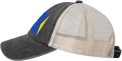 Classic Wormer vlag Denim mesh Cap Truck Driver Baseball hat Breathable Adjustable dad caps Black