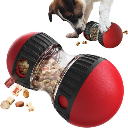 BSISUERM Dog Food Puzzle Toy Adjustable Treat Dispensing Food Dispenser Slow Feeder Bowls Puppy Enrichment Toy Ball Dog Interactive Chase Training Toys for Small Medium Large Dogs