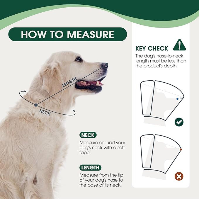 Dog Cone Collar After Surgery for Large Dogs, Adjustable Soft Cone for Dogs to Stop Licking, Professional Elizabethan Collar for Pet, Recovery Cones for Wound Healing & Hot Spots