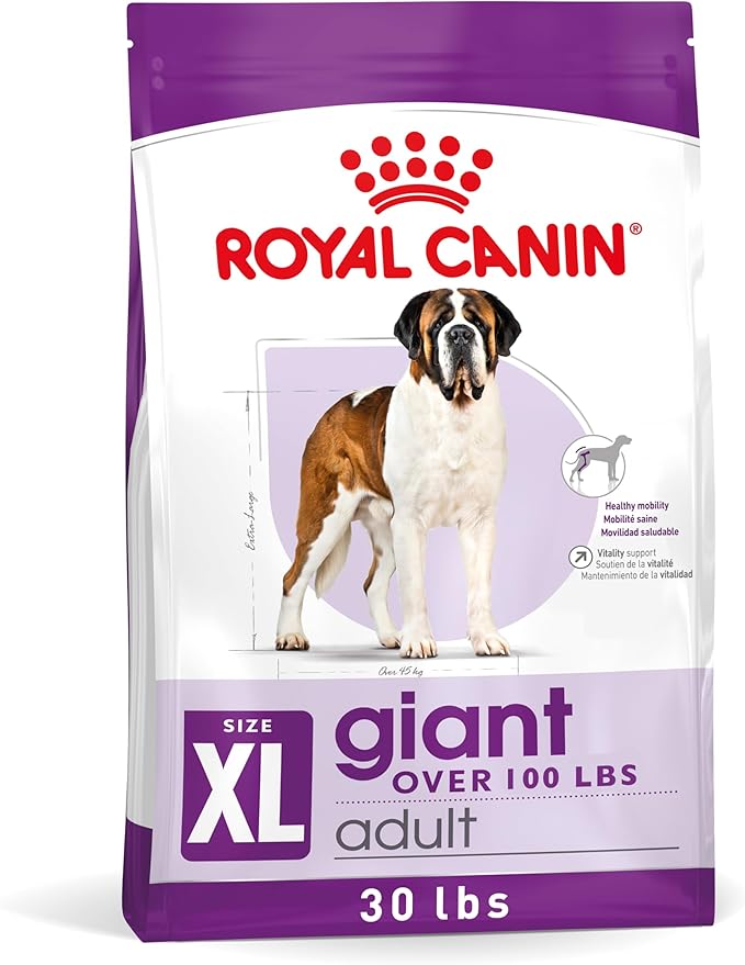 Royal Canin Size Health Nutrition Giant Adult Dry Dog Food, 30 lb Bag