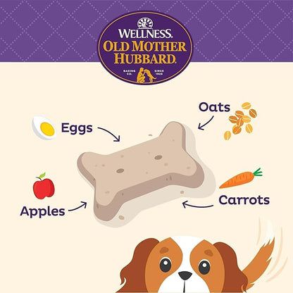 Wellness Old Mother Hubbard Classic Liv'R'Crunch Dog Biscuits, Natural Training Treats, Chicken Liver, Oats, Apple and Carrot Flavor, Mini Size, 20 oz Bag