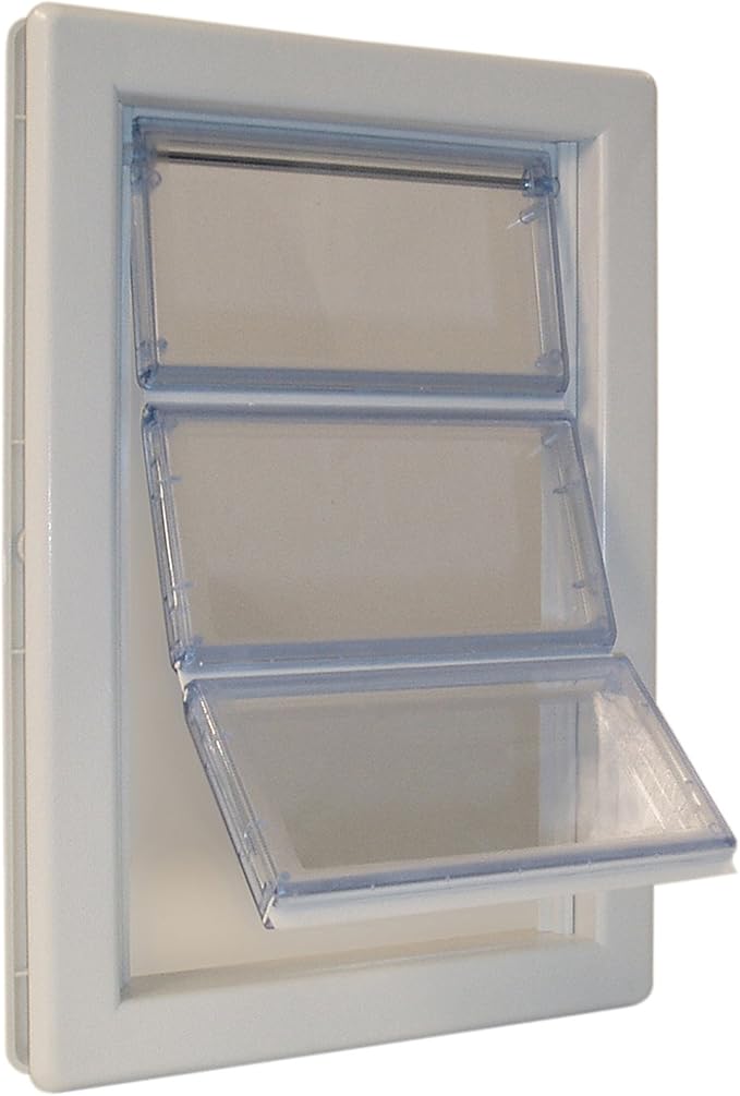 IDEAL PET PRODUCTS SINCE 1979 Perfect Pet Multi-Flex Pet Door, Medium, 6.38" x 11.25" Flap Size
