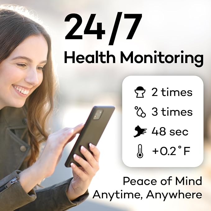 Health Tracker for Cats - Smart Cat Collar with Safety Breakaway Buckle for Indoor Cats, Wellness Alerts, Real-time Monitoring (Kimono (Sakura -Night-),S)