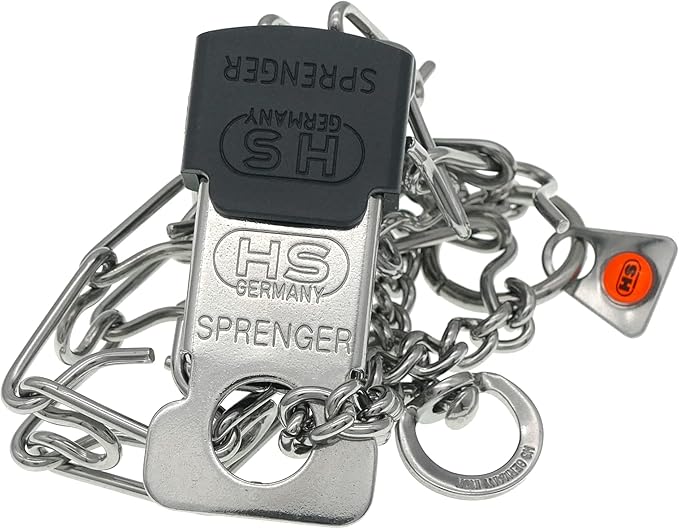 Herm Sprenger Prong Collar with Quick Release ClicLock Buckle for Small Medium Dogs Stainless Steel No Pull Collar | Pinch Collar for Dog Training Made in Germany (16in x 2.25mm)