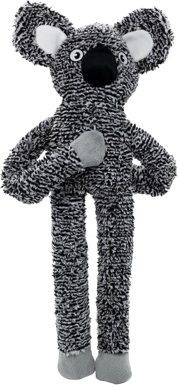 BUYPOW Koala No Stuffing Dog Toys for Large Dogs, Squeaky Crinkle Interactive Dog Animals Toys, Plush Teething Toys to Keep Them Busy, Cute Funny Dogs Gifts for Small Medium Large Breed