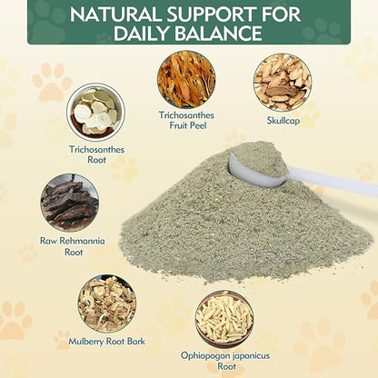 Yakucho Trachea Support for Dogs, Herbal Respiratory Supplement for Small Dogs, Supports Smooth Breathing & Throat Comfort, Daily Airway Support for Coughing Dogs, Chicken Liver Flavor - 4 oz