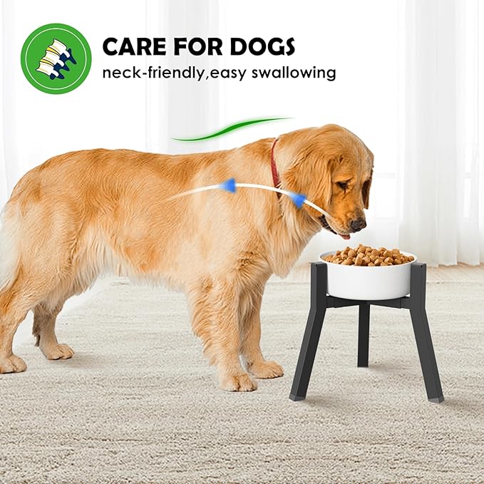 2Pack Elevated Dog Bowl Stand for Large Dogs, Adjustable Width 7-10.6", Raised Food Water Bowl Stand, Bowl NOT Included