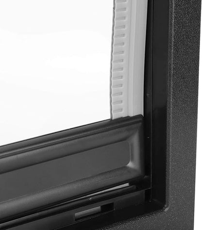 Large Pet Door for Dogs 50x38x5cm Plastic Wall Mounted Dog Door with Built in Magnet Pet Accessories Pet Gate Pet Supplies Easy to Install for Large Medium Pets (Black)