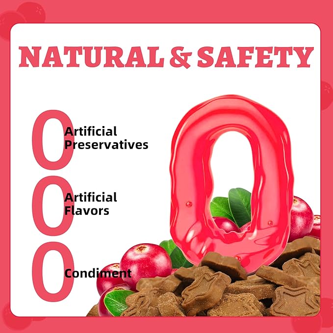 Just Try 15 OZ Dog Biscuits Cranberry Flavor Urinary Tract Health Training Treats Healthy Dog Treats