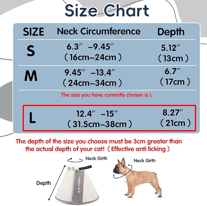 Soft Dog Cone Collar Alternative, Comfortable Elizabethan Dog Neck Pillow Cone for Extra Medium Dogs (Shiba Inu Corgi Beagle), Protective Adjustable Head Recovery Cone After Surgery Anti Licking