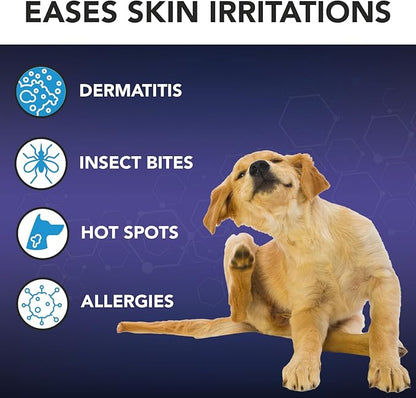 NOVEHA 1% Hydrocortisone Spray for Dogs, Cats, Horses – Hot Spot Treatment & Itch Relief for Pets – Advanced Formula Soothes Itch, Hot Spots, Dermatitis, Irritated Dry Itchy Skin & Allergies – 120mL